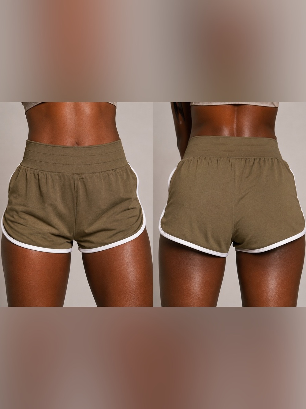 NWT Stacci Athletics Olive Green Serendipity Workout Shorts